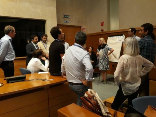 Workshop sessions, when the participants were divided into several working groups.